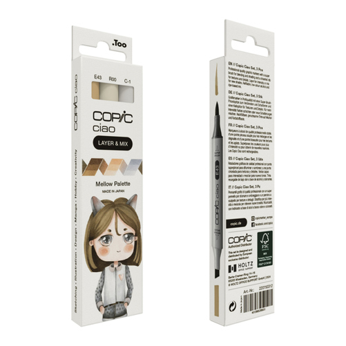 Copic Ciao Layer & Mix - Manga Set Mellow Palette