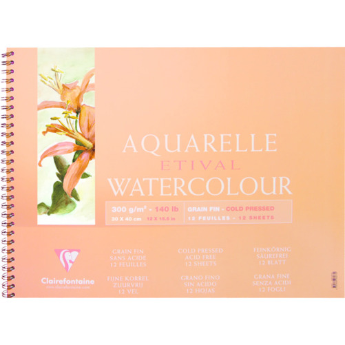Clairefontaine Etival - Feinkörnig Aquarellpapier