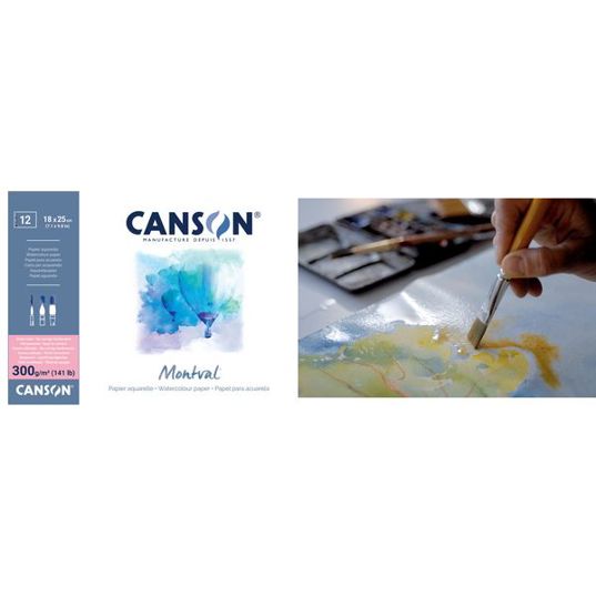 Canson Aquarellblock Montval - 300 g/qm Aquarellpapier