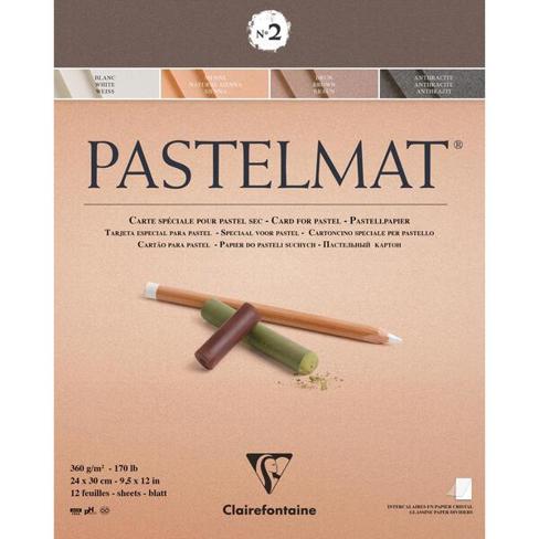 Clairefontaine Pastelmat N°2 - 4 Farben sortiert Pastellpapier