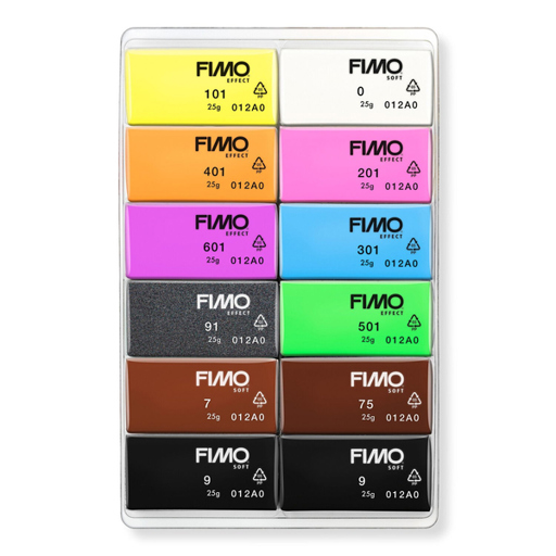 STAEDTLER FIMO effect 8013 C12-3 - Neon Colours Modelliermasse