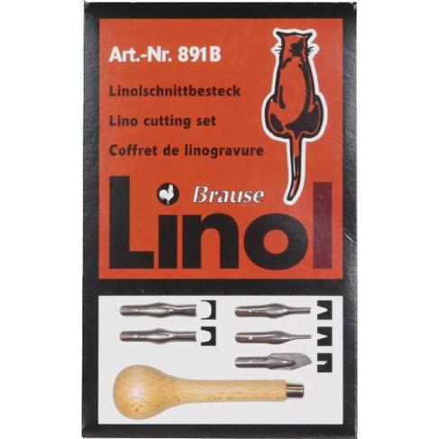 Brause Linolschnitt-Set - Hochdruckverfahren Linoldruckfarbe