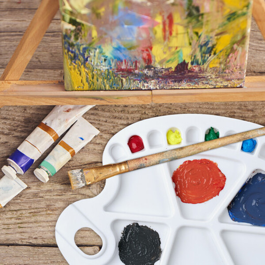 Relaxdays Mischpalette 10026739_0 - Weiß Mischpalette