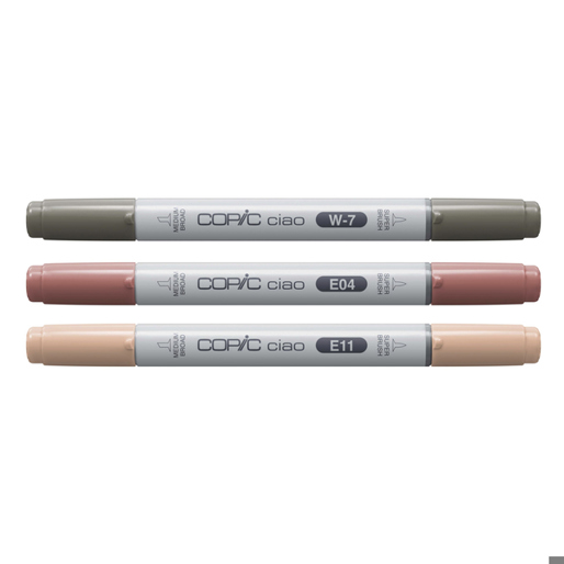 Copic Ciao "LAYER & MIX" - Warm Palette Manga Set