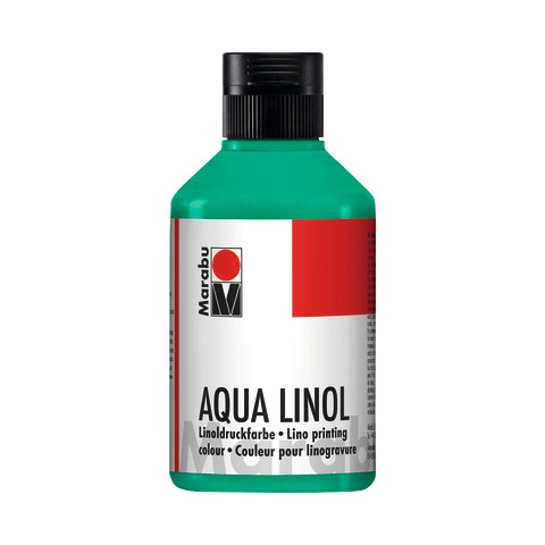 Marabu Aqua-Linoldruckfarbe - blaugrün Linoldruckfarbe