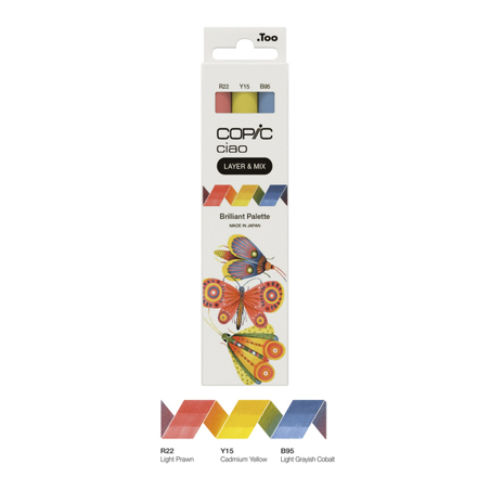 Copic Ciao "LAYER & MIX" 2D Set 220750303 - Brilliant Palette Mischpalette