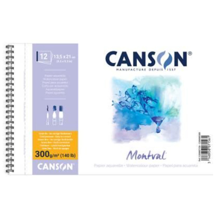 Canson Montval Kunstdruckpapierblock - A4 Aquarellpapier