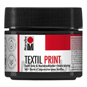 Marabu Textilfarbe 17030050974 - Schwarz Linoldruckfarbe