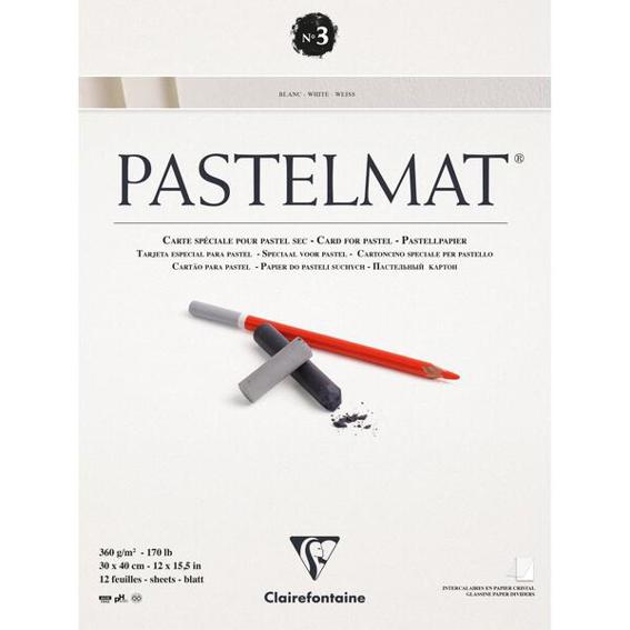 Clairefontaine Pastelmat N°1 - kopfgeleimt Pastellpapier