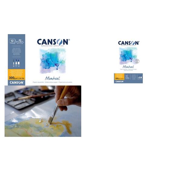 Canson Aquarellblock Montval - 300 g/qm