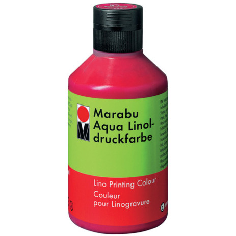 Marabu Aqua-Linoldruckfarbe - Karminrot Linoldruckfarbe