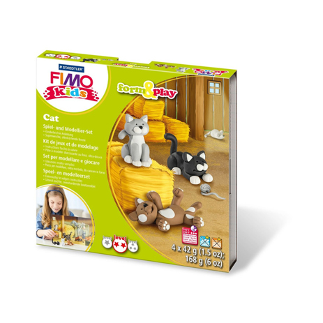Staedtler FIMO kids 8034 form&play "cat" - Modelliermasse Set