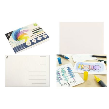 Kangaro Aquarell-Postkarten-Block K-5370 - DIN A6 Aquarellpapier