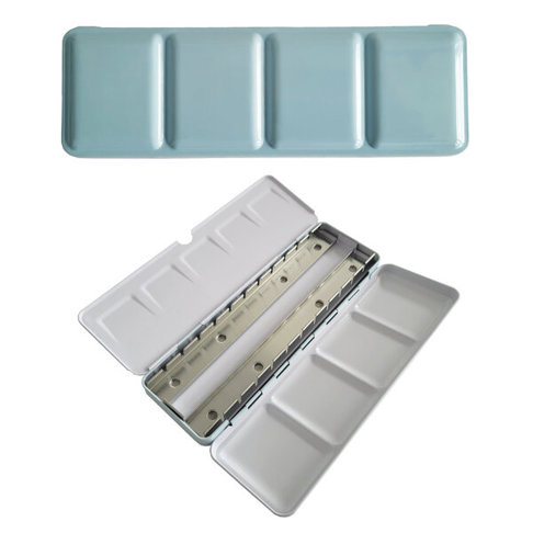 architekturbedarf Aquarell-Leerkasten - pastellblau Malzubehör Leerkästen