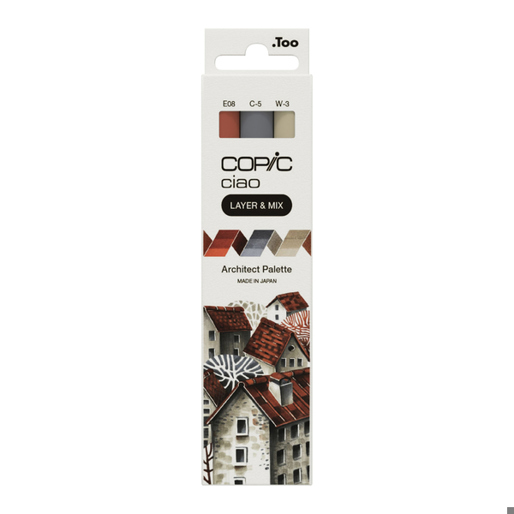 Copic Ciao LAYER & MIX Architect Palette - Nachfüllbares 3er Marker Set