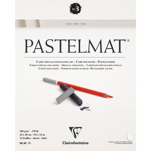 Clairefontaine Pastelmat N°3 - Weiß Pastellpapier