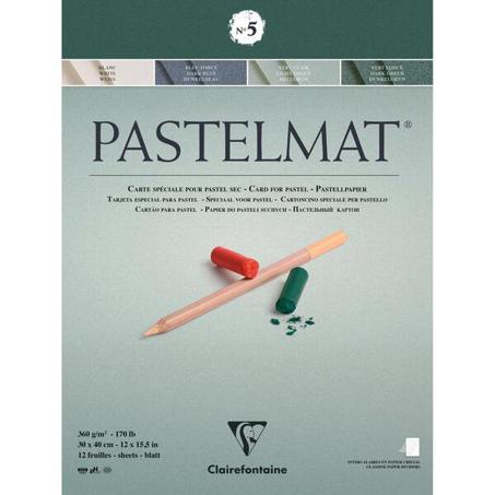 Clairefontaine Pastelmat N°5 - kopfgeleimt Pastellpapier