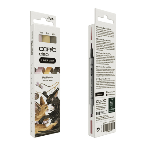 Copic Ciao "LAYER & MIX" Pet Palette - Mischpalette Set