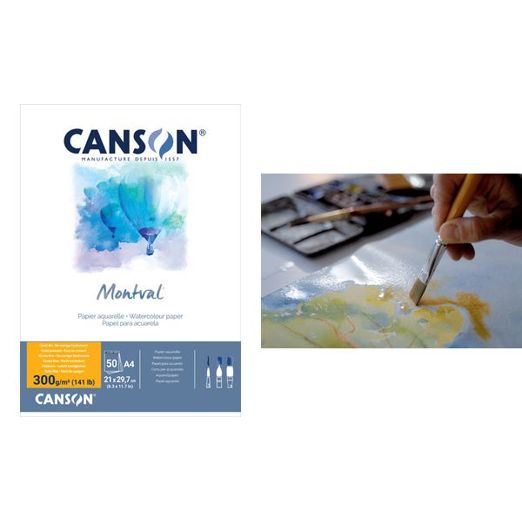 Canson Aquarellblock Montval - DIN A3 Aquarellpapier