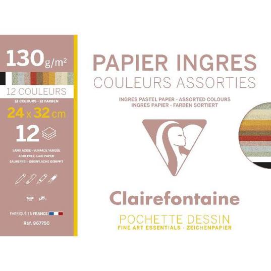 Clairefontaine Ingres Pastellpapier - Gerippt Pastellpapier