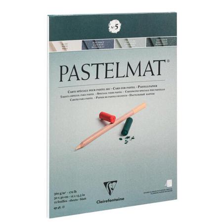 Clairefontaine Pastelmat N°5 - kopfgeleimt Pastellpapier